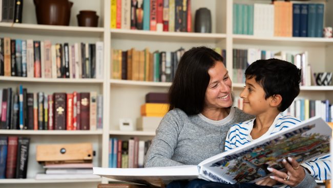 Familie billede hjemme