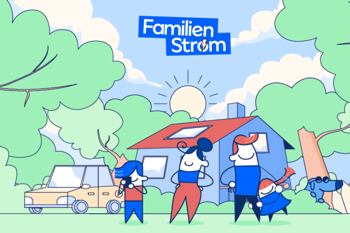 Familien Strøm lærer at spare på el og energi
