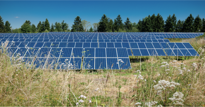 Solcellepark vedvarende energi