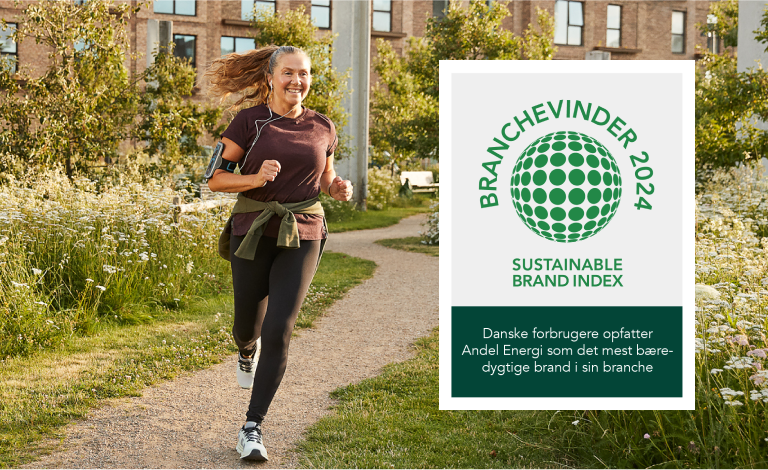 Grøn el og vedvarende energi. Sustainable Brand Index. Andel Energi